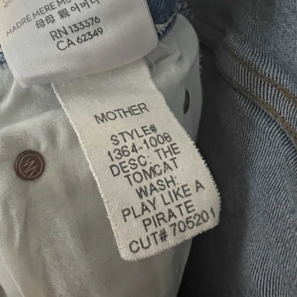 ✅ Mother Jeans Tomcat Straight in Play Like A Pirate - Picture 7 of 12
